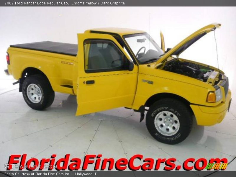 Chrome Yellow / Dark Graphite 2002 Ford Ranger Edge Regular Cab