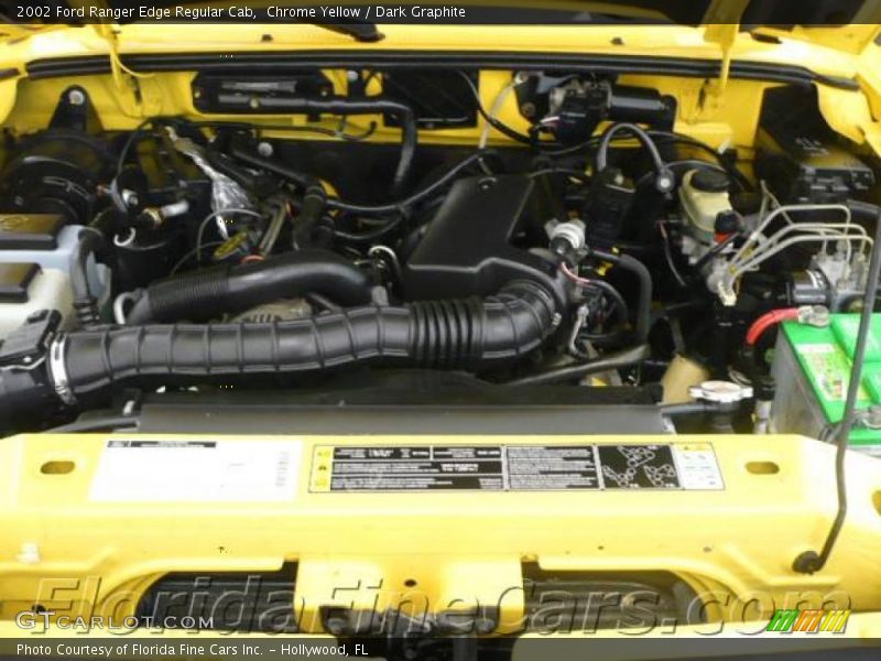 Chrome Yellow / Dark Graphite 2002 Ford Ranger Edge Regular Cab