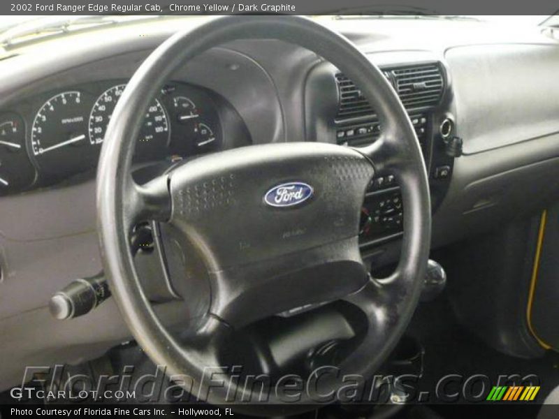 Chrome Yellow / Dark Graphite 2002 Ford Ranger Edge Regular Cab