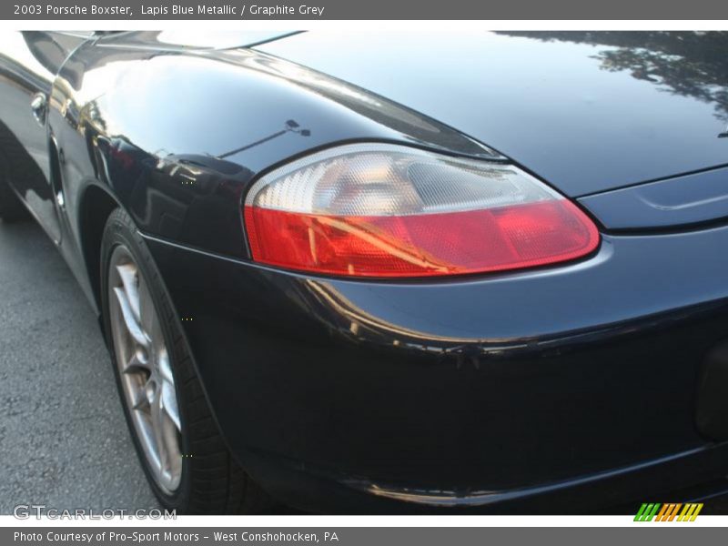 Lapis Blue Metallic / Graphite Grey 2003 Porsche Boxster