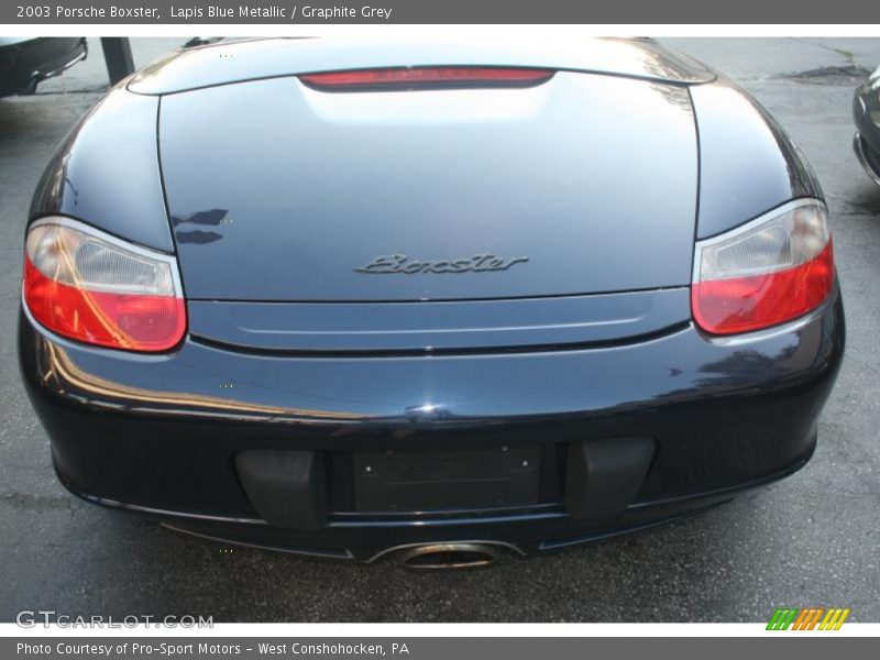 Lapis Blue Metallic / Graphite Grey 2003 Porsche Boxster