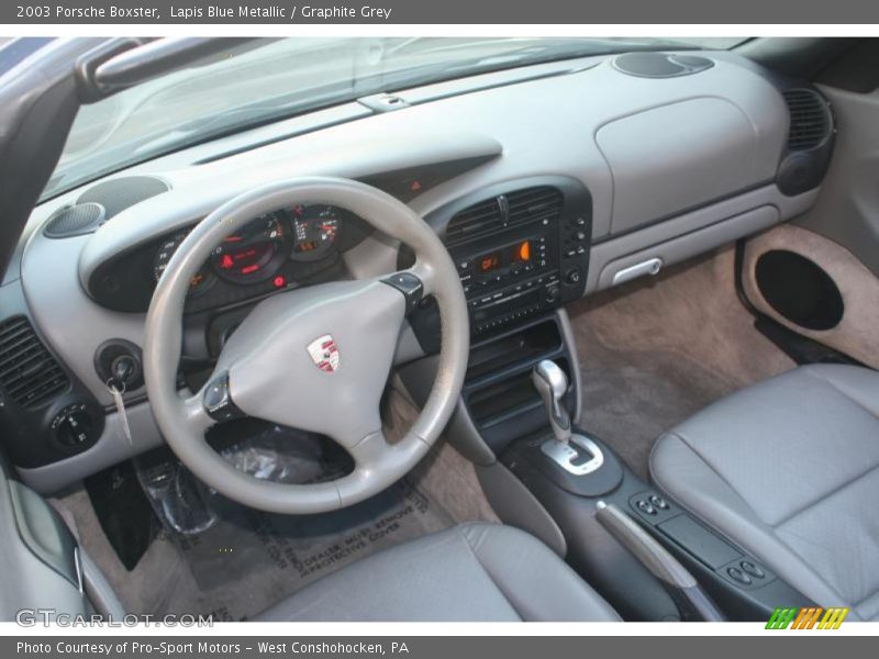 Lapis Blue Metallic / Graphite Grey 2003 Porsche Boxster