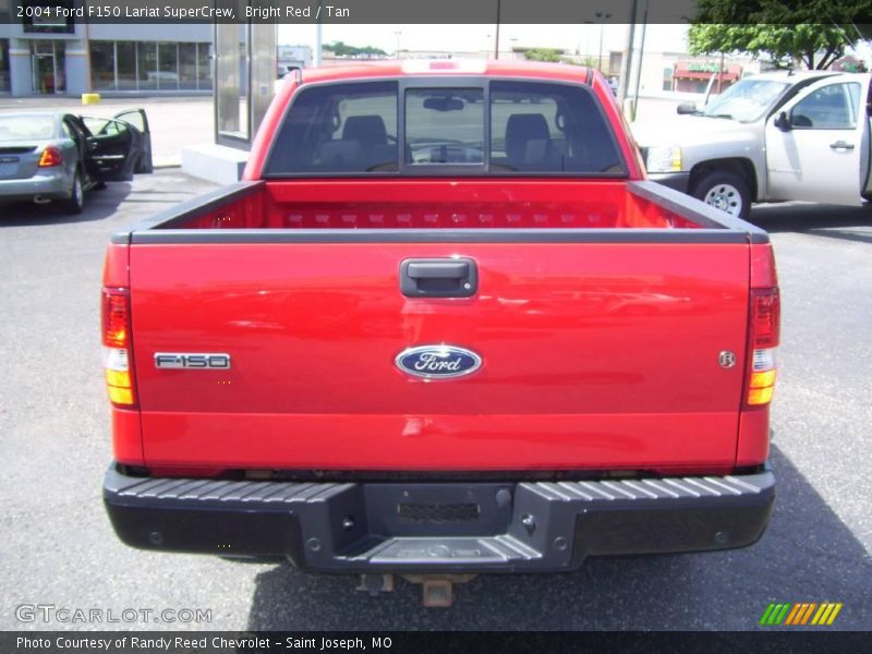 Bright Red / Tan 2004 Ford F150 Lariat SuperCrew