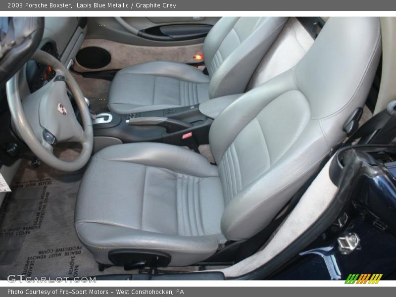 Lapis Blue Metallic / Graphite Grey 2003 Porsche Boxster