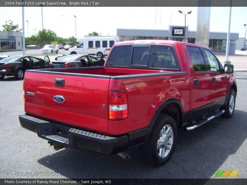 Bright Red / Tan 2004 Ford F150 Lariat SuperCrew