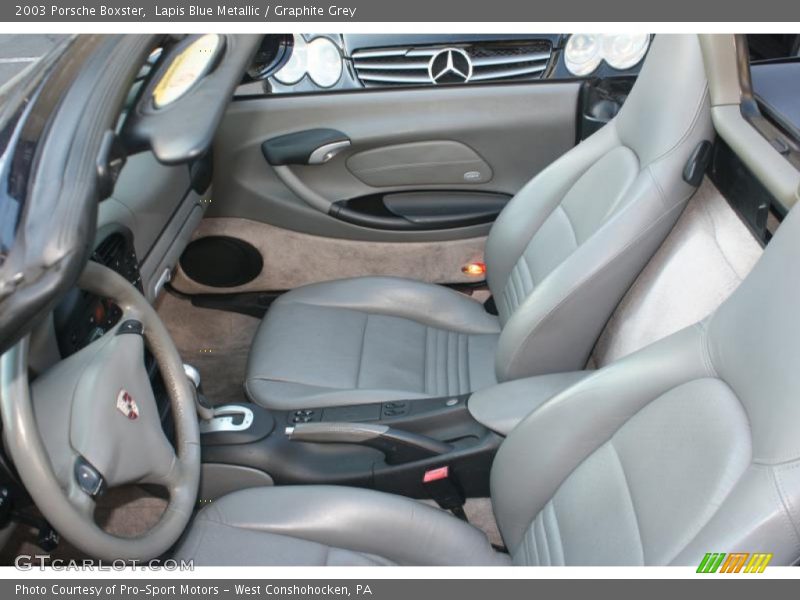 Lapis Blue Metallic / Graphite Grey 2003 Porsche Boxster