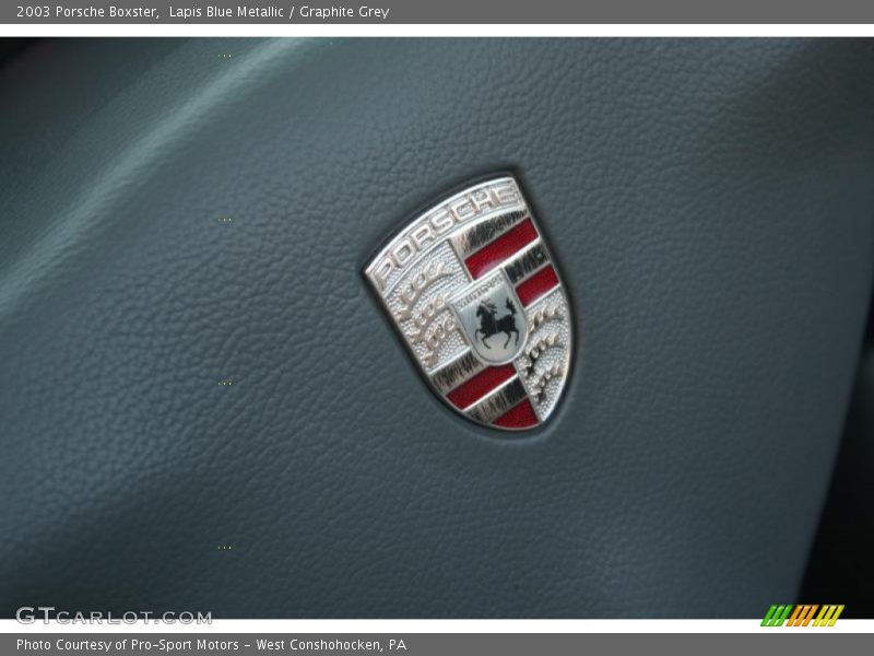 Lapis Blue Metallic / Graphite Grey 2003 Porsche Boxster