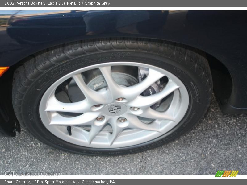 Lapis Blue Metallic / Graphite Grey 2003 Porsche Boxster