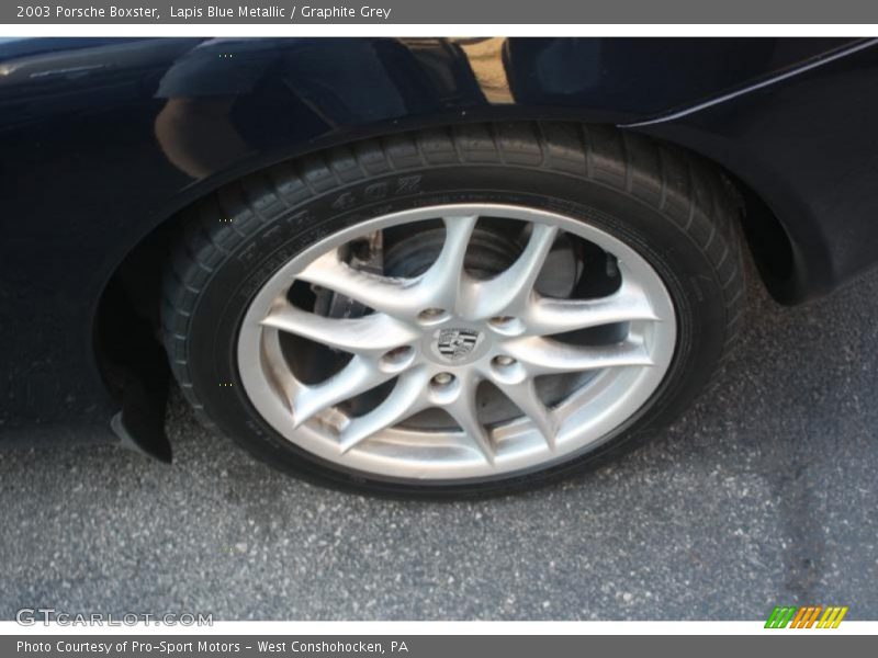 Lapis Blue Metallic / Graphite Grey 2003 Porsche Boxster