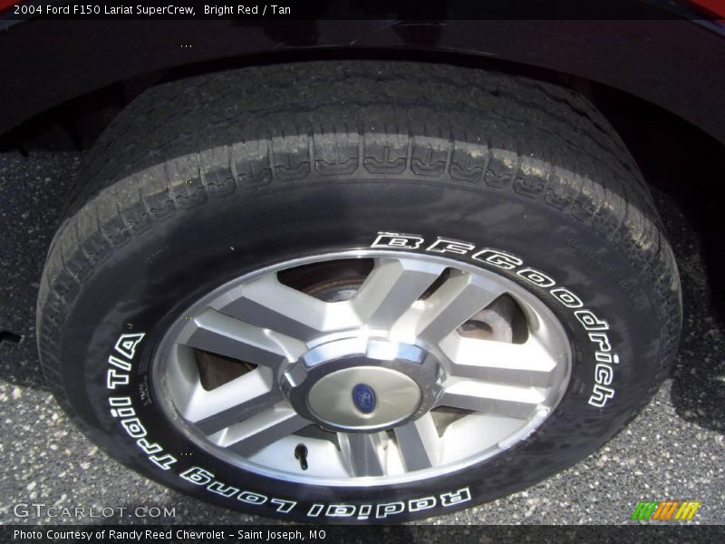 Bright Red / Tan 2004 Ford F150 Lariat SuperCrew