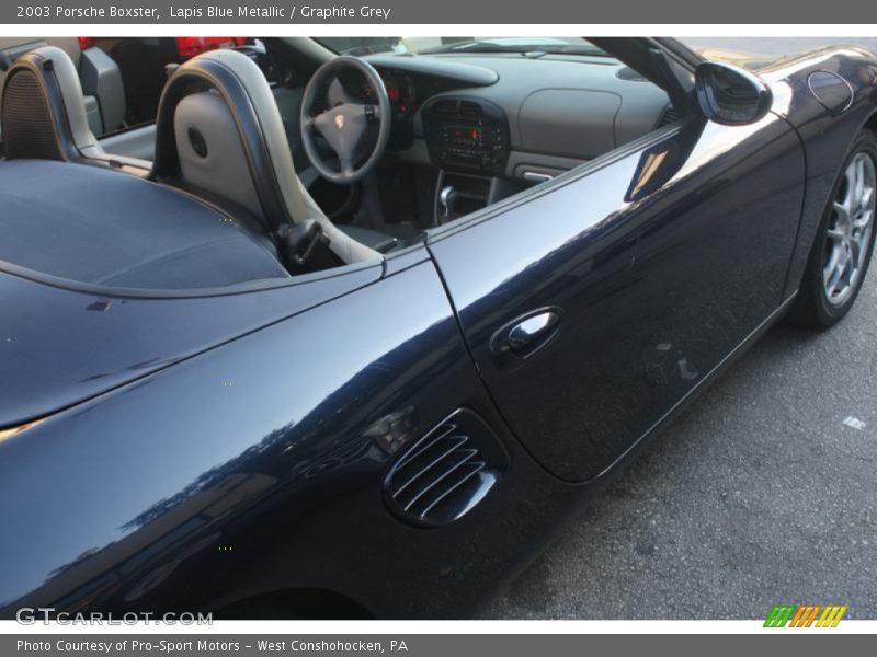 Lapis Blue Metallic / Graphite Grey 2003 Porsche Boxster