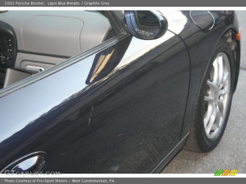 Lapis Blue Metallic / Graphite Grey 2003 Porsche Boxster