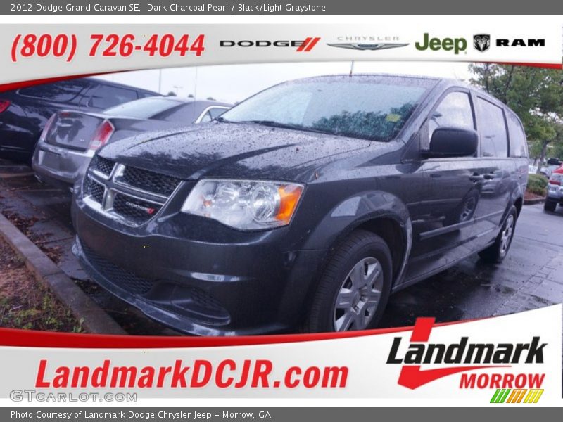 Dark Charcoal Pearl / Black/Light Graystone 2012 Dodge Grand Caravan SE