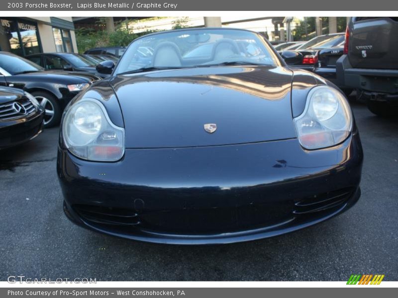 Lapis Blue Metallic / Graphite Grey 2003 Porsche Boxster