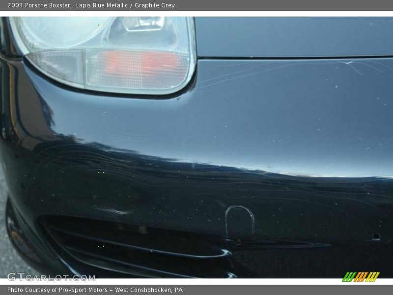Lapis Blue Metallic / Graphite Grey 2003 Porsche Boxster