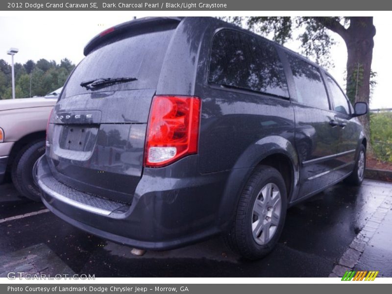 Dark Charcoal Pearl / Black/Light Graystone 2012 Dodge Grand Caravan SE