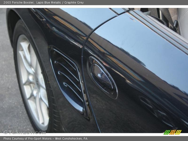Lapis Blue Metallic / Graphite Grey 2003 Porsche Boxster