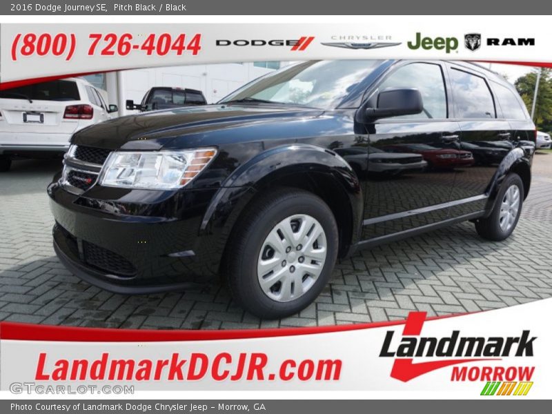Pitch Black / Black 2016 Dodge Journey SE