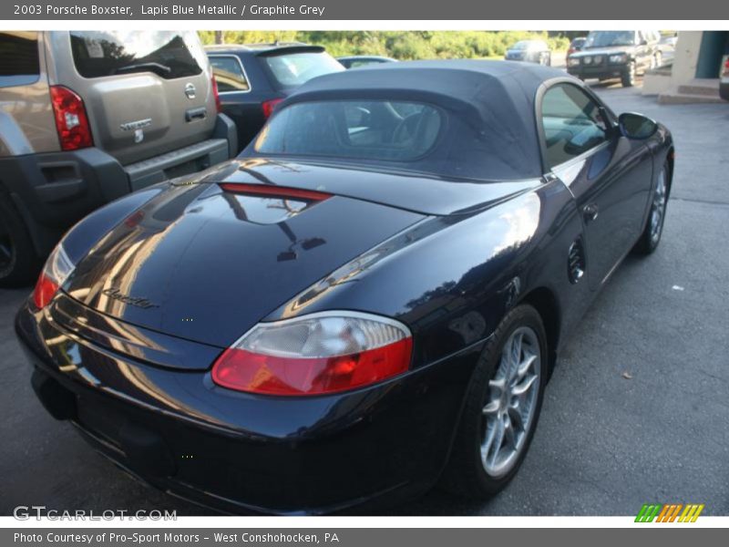 Lapis Blue Metallic / Graphite Grey 2003 Porsche Boxster