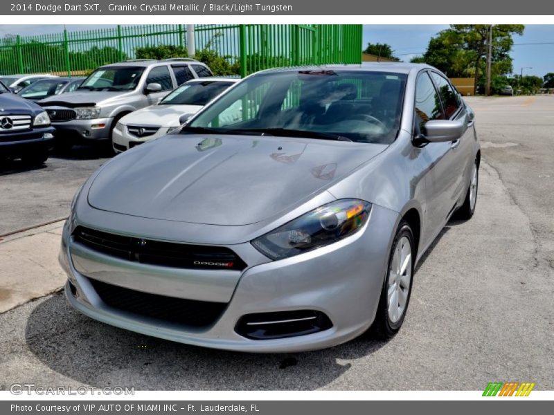 Granite Crystal Metallic / Black/Light Tungsten 2014 Dodge Dart SXT