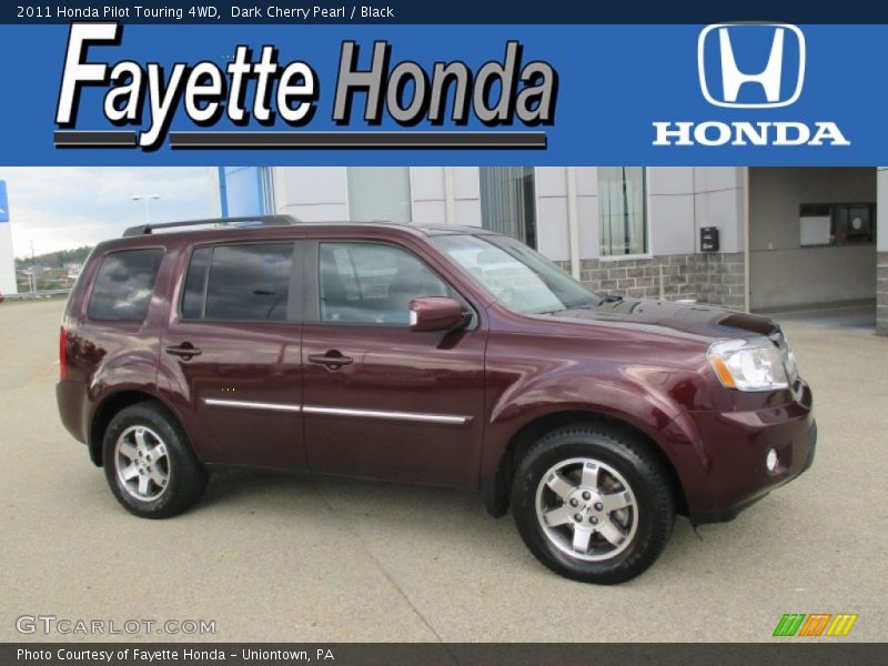 Dark Cherry Pearl / Black 2011 Honda Pilot Touring 4WD