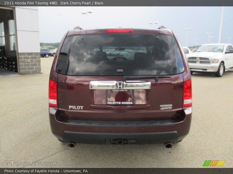 Dark Cherry Pearl / Black 2011 Honda Pilot Touring 4WD