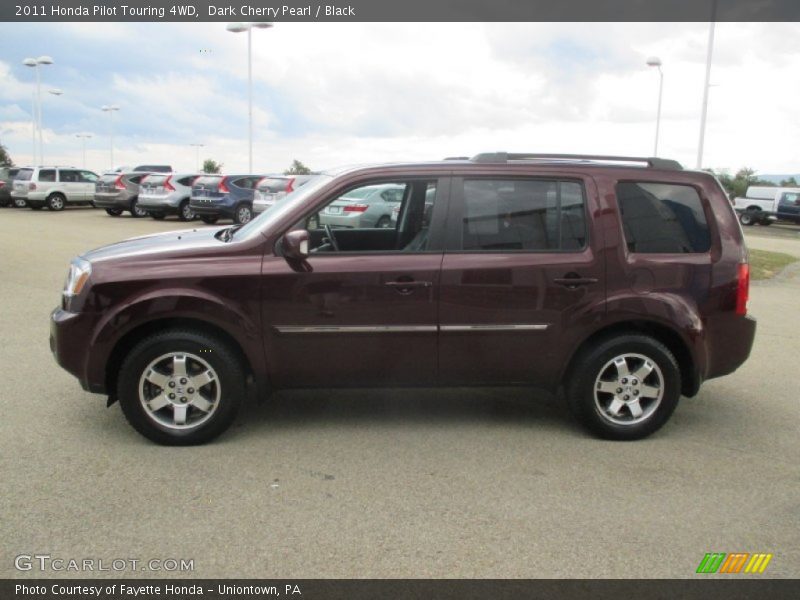 Dark Cherry Pearl / Black 2011 Honda Pilot Touring 4WD