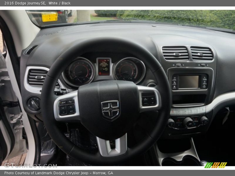 White / Black 2016 Dodge Journey SE
