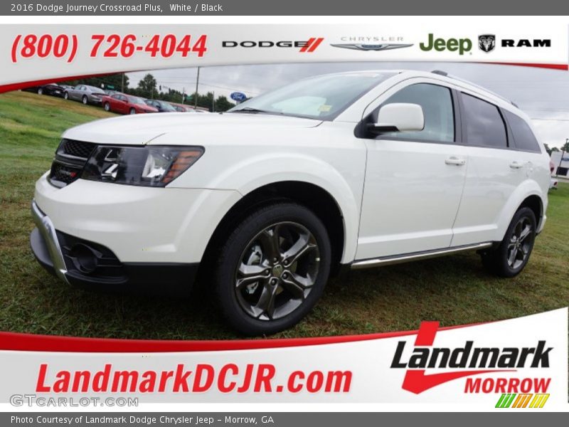 White / Black 2016 Dodge Journey Crossroad Plus