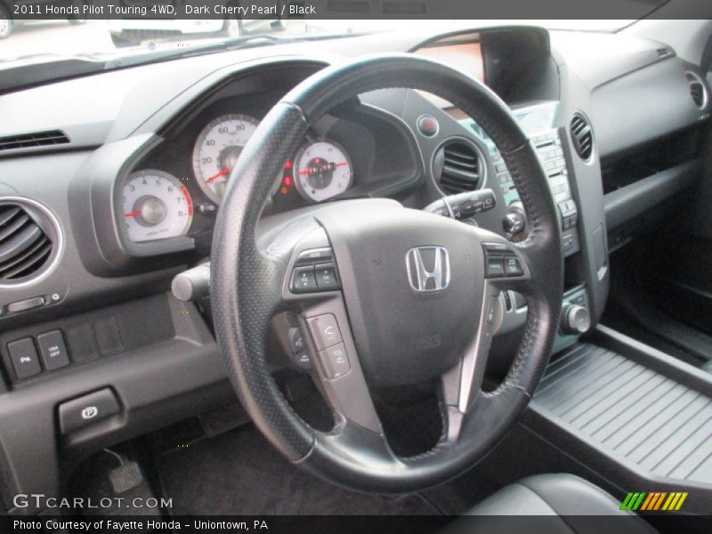 Dark Cherry Pearl / Black 2011 Honda Pilot Touring 4WD