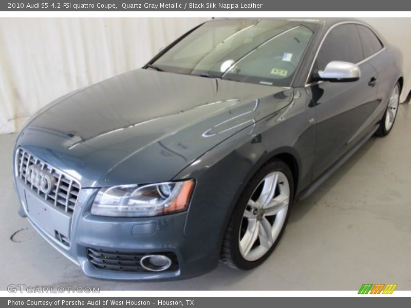 Quartz Gray Metallic / Black Silk Nappa Leather 2010 Audi S5 4.2 FSI quattro Coupe