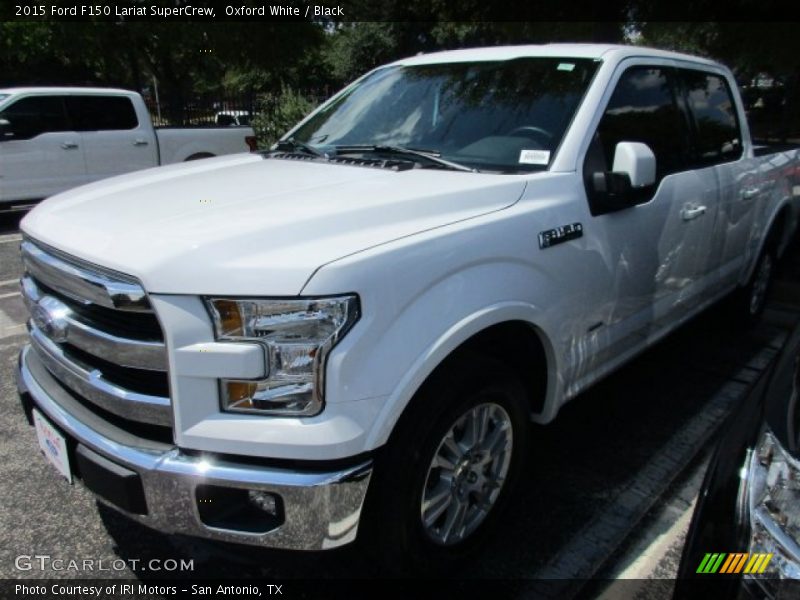 Oxford White / Black 2015 Ford F150 Lariat SuperCrew
