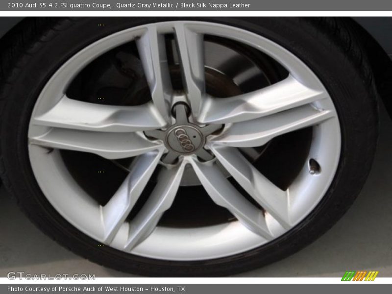 Quartz Gray Metallic / Black Silk Nappa Leather 2010 Audi S5 4.2 FSI quattro Coupe