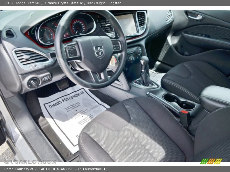 Granite Crystal Metallic / Black/Light Tungsten 2014 Dodge Dart SXT