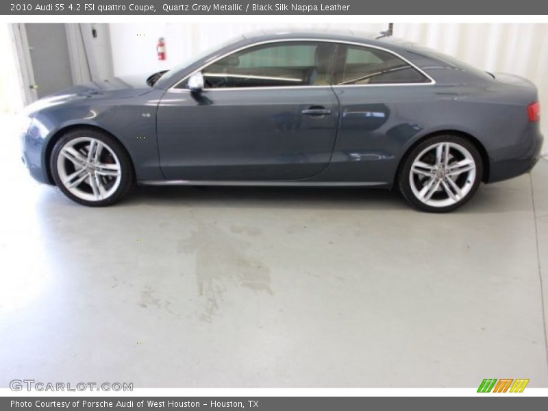 Quartz Gray Metallic / Black Silk Nappa Leather 2010 Audi S5 4.2 FSI quattro Coupe