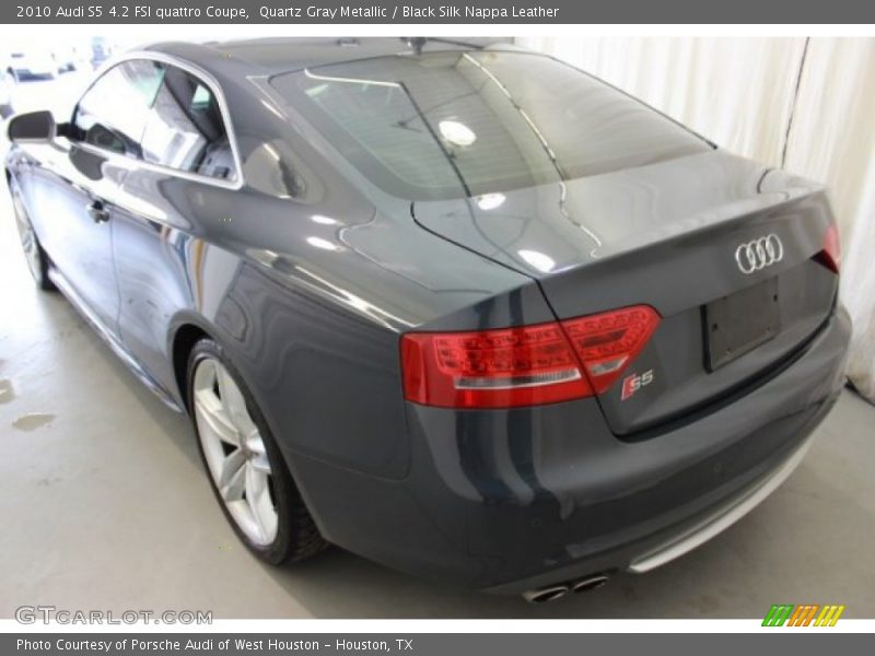 Quartz Gray Metallic / Black Silk Nappa Leather 2010 Audi S5 4.2 FSI quattro Coupe