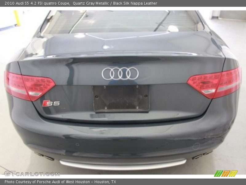 Quartz Gray Metallic / Black Silk Nappa Leather 2010 Audi S5 4.2 FSI quattro Coupe