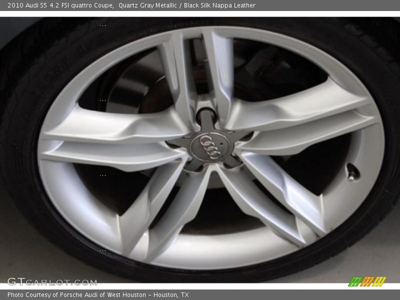 Quartz Gray Metallic / Black Silk Nappa Leather 2010 Audi S5 4.2 FSI quattro Coupe