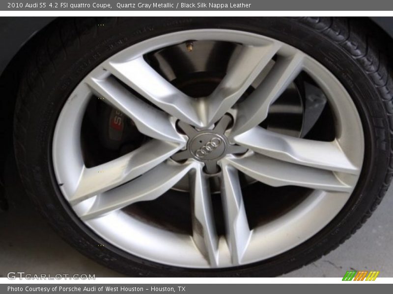 Quartz Gray Metallic / Black Silk Nappa Leather 2010 Audi S5 4.2 FSI quattro Coupe