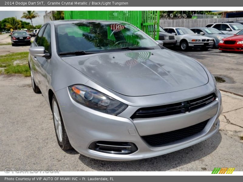 Granite Crystal Metallic / Black/Light Tungsten 2014 Dodge Dart SXT