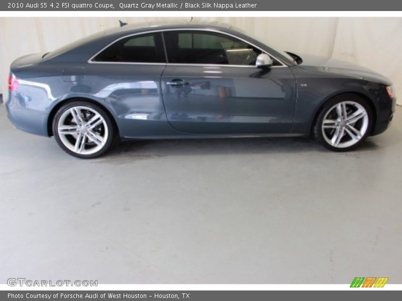 Quartz Gray Metallic / Black Silk Nappa Leather 2010 Audi S5 4.2 FSI quattro Coupe