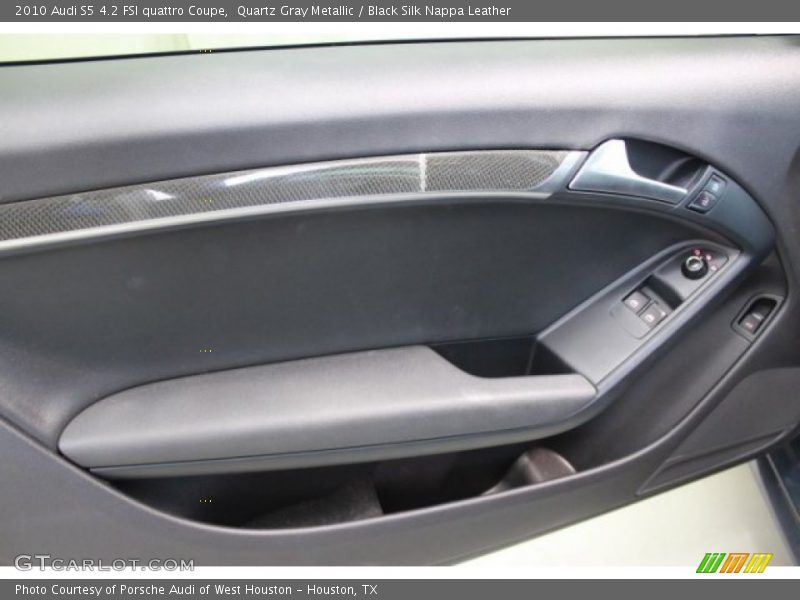 Quartz Gray Metallic / Black Silk Nappa Leather 2010 Audi S5 4.2 FSI quattro Coupe