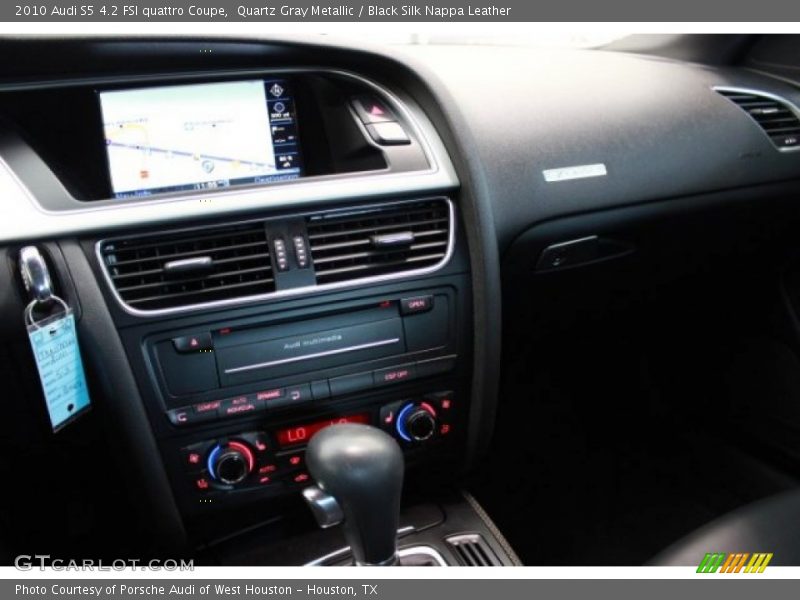 Quartz Gray Metallic / Black Silk Nappa Leather 2010 Audi S5 4.2 FSI quattro Coupe