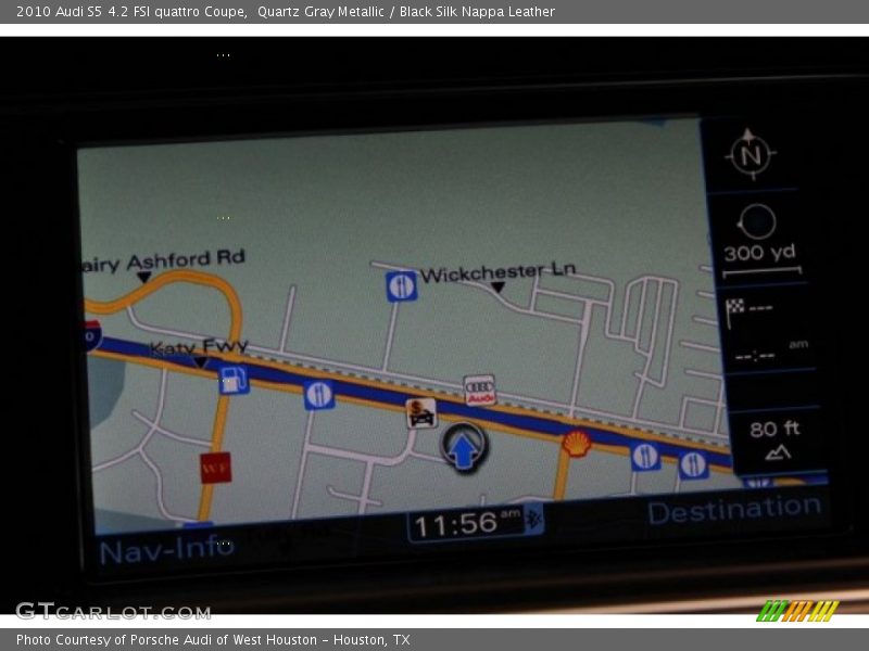 Quartz Gray Metallic / Black Silk Nappa Leather 2010 Audi S5 4.2 FSI quattro Coupe