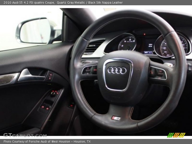 Quartz Gray Metallic / Black Silk Nappa Leather 2010 Audi S5 4.2 FSI quattro Coupe