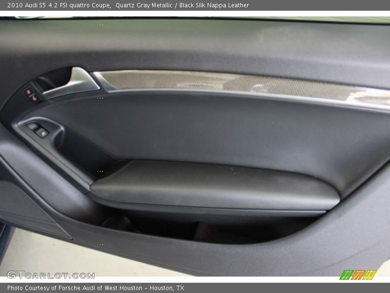 Quartz Gray Metallic / Black Silk Nappa Leather 2010 Audi S5 4.2 FSI quattro Coupe