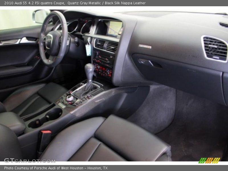 Quartz Gray Metallic / Black Silk Nappa Leather 2010 Audi S5 4.2 FSI quattro Coupe