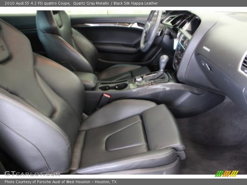 Quartz Gray Metallic / Black Silk Nappa Leather 2010 Audi S5 4.2 FSI quattro Coupe