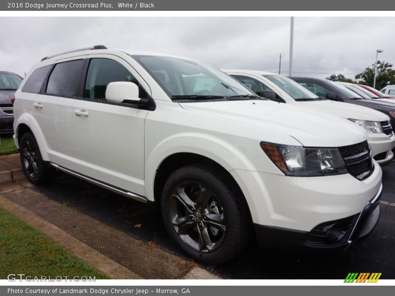 White / Black 2016 Dodge Journey Crossroad Plus