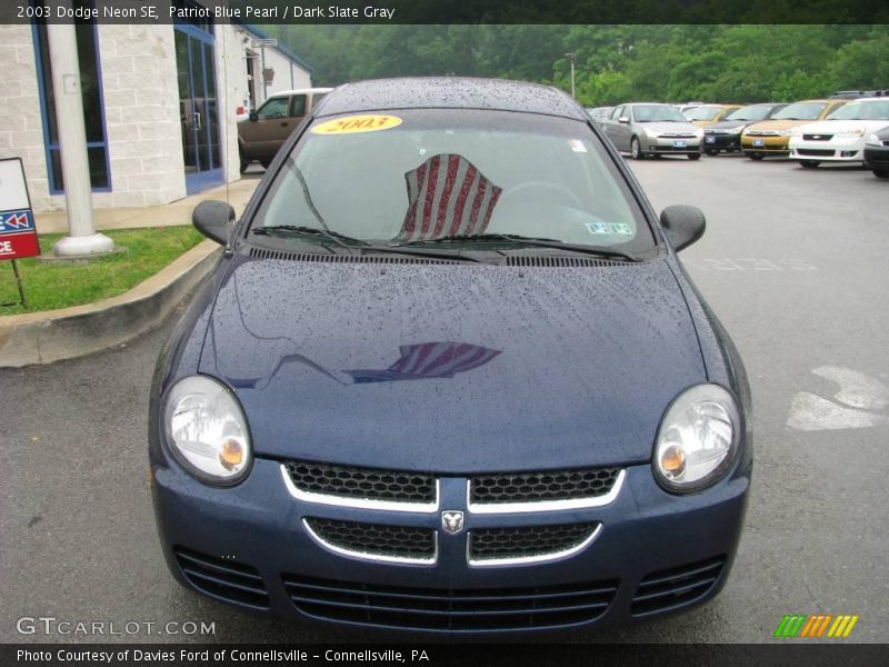 Patriot Blue Pearl / Dark Slate Gray 2003 Dodge Neon SE